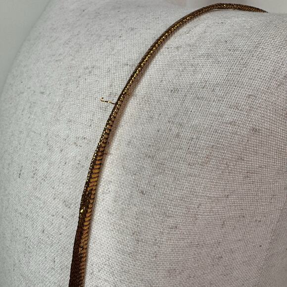 Cedric Charlier Gold Metallic Pleated Lamé Midi Dress Asymmetric Size 6 Goddess - Picture 13 of 15